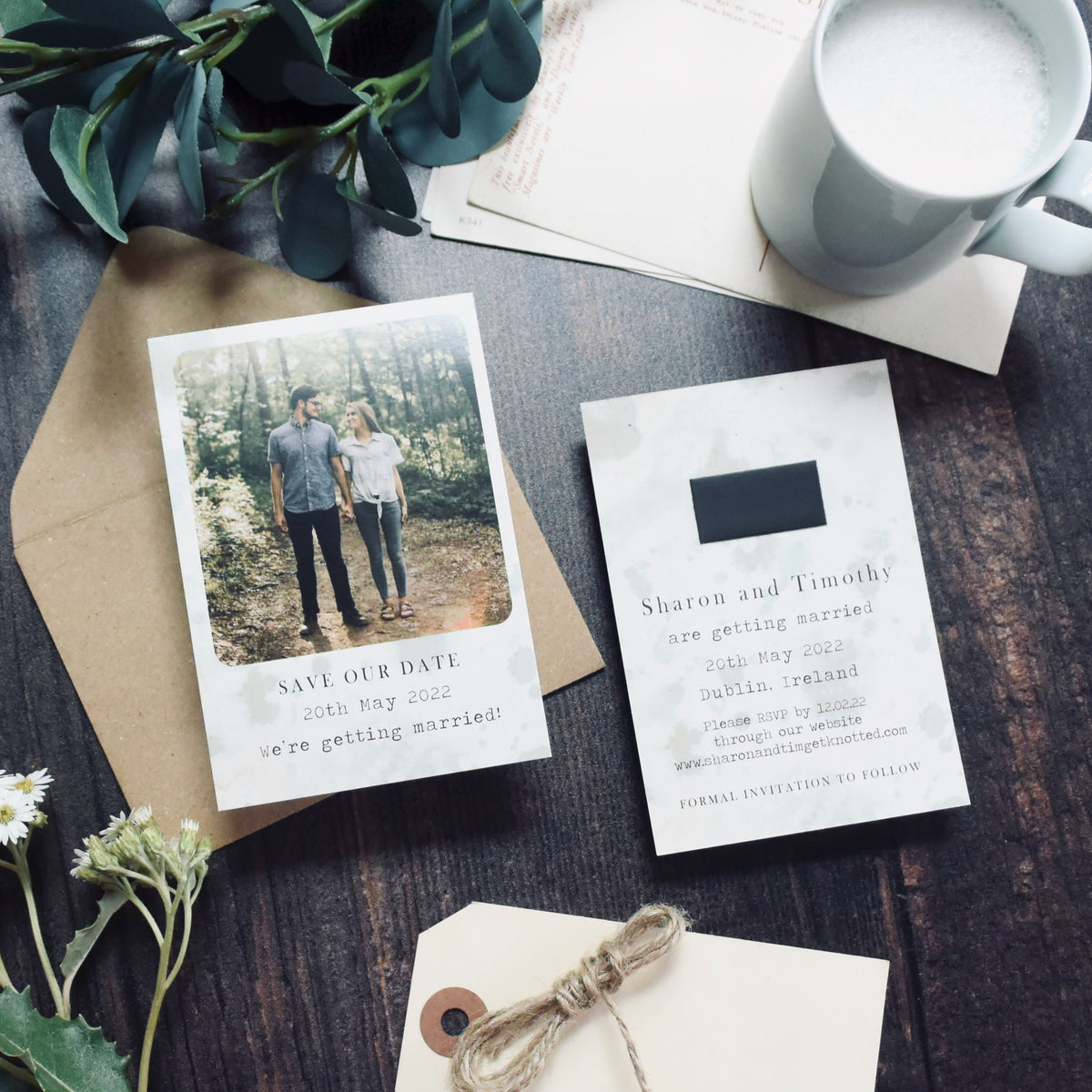 Vintage Polaroid Style Save the Date