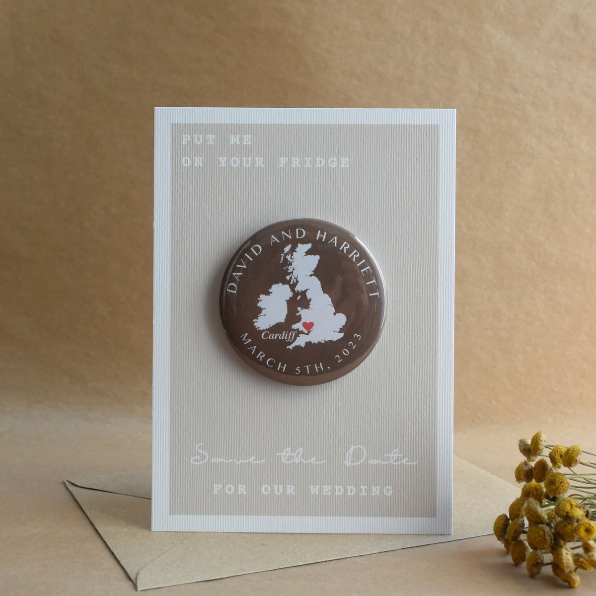Map Magnetic Save The Date