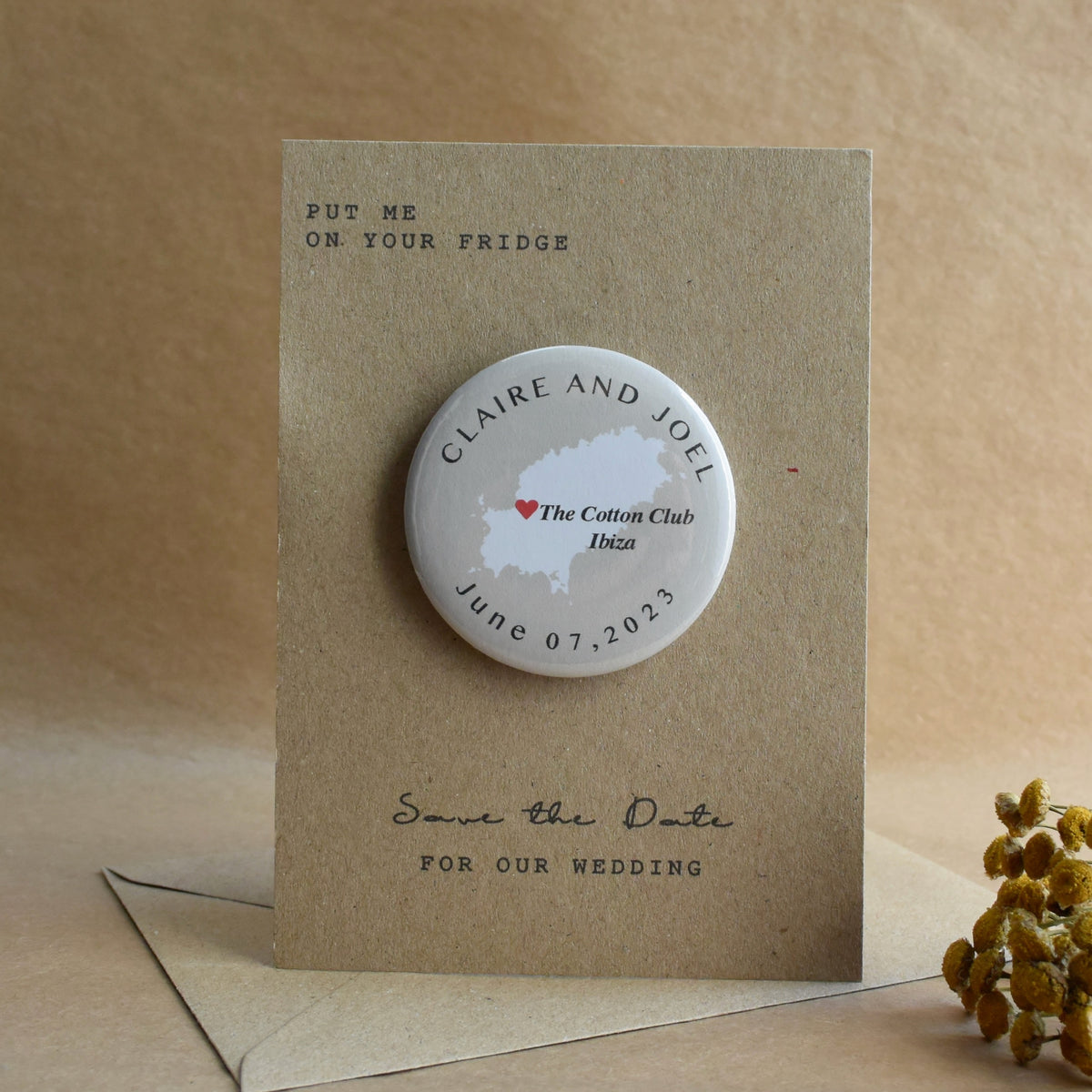 Map Magnetic Save The Date