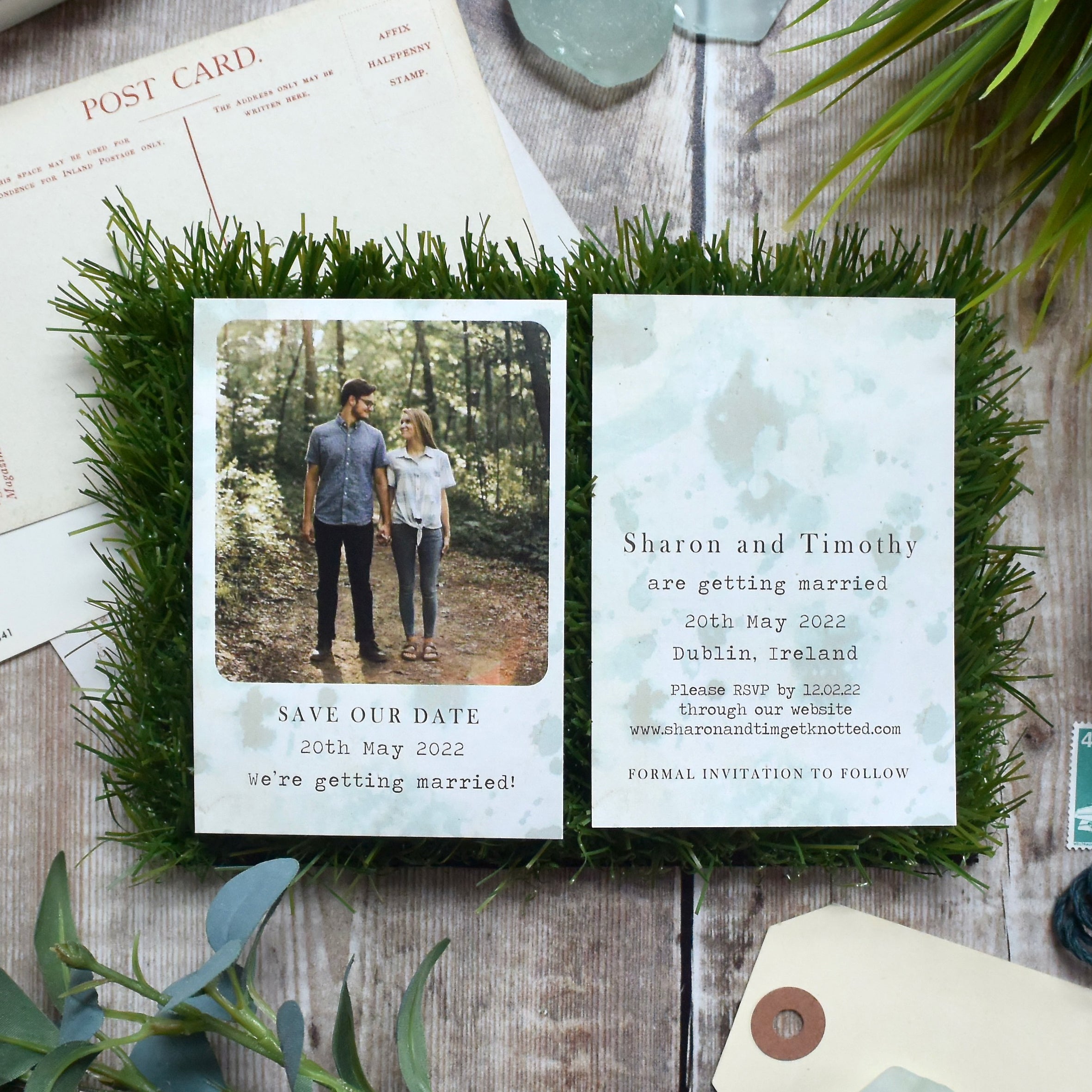 Vintage Polaroid Style Save the Date