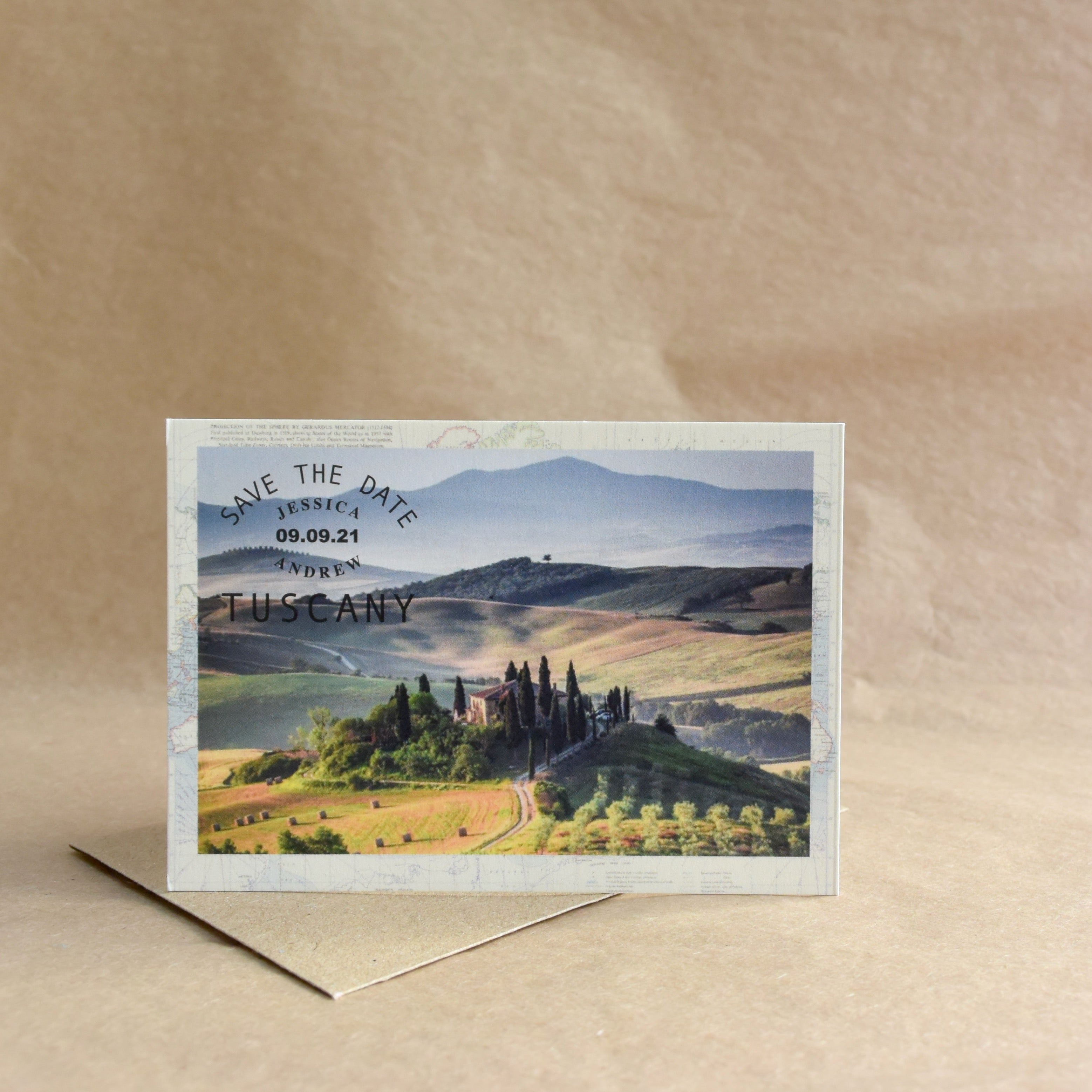 Vintage Postcard Save the Date