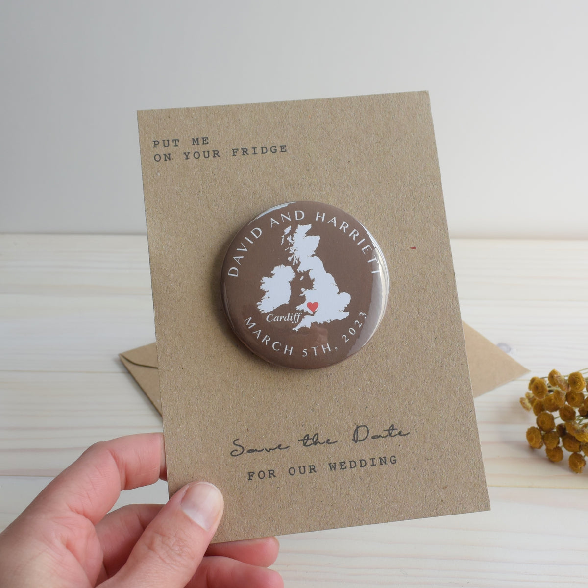 Map Magnetic Save The Date